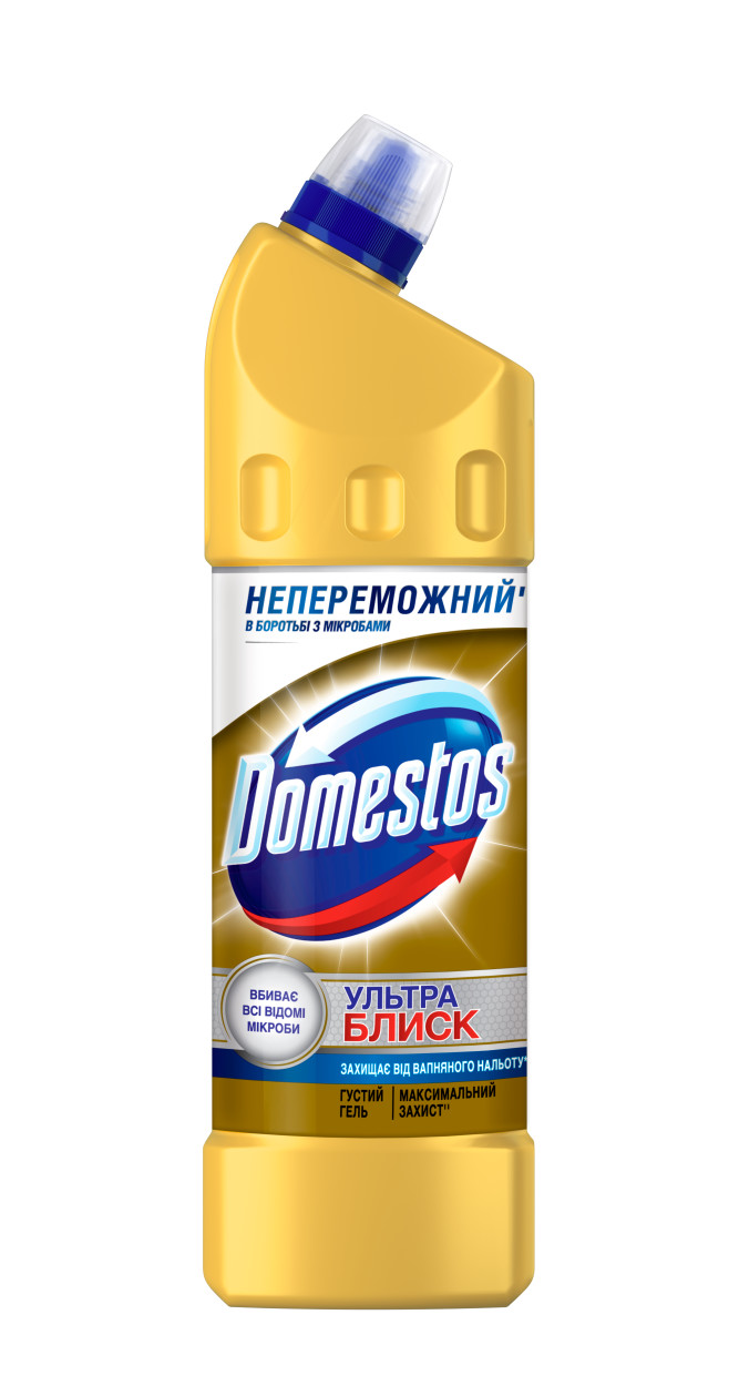 ЗАСІБ ДЛЯ ЧИЩЕННЯ УНІТАЗА DOMESTOS УЛЬТРА БЛИСК 1000МЛ
