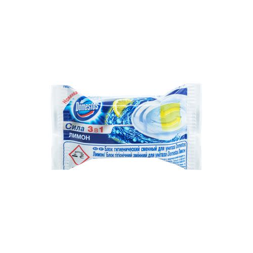 БЛОК ГІГІЄНИЧНИЙ ЗМІННИЙ ДЛЯ УНІТАЗА DOMESTOS ЛИМОН 24X40ГР